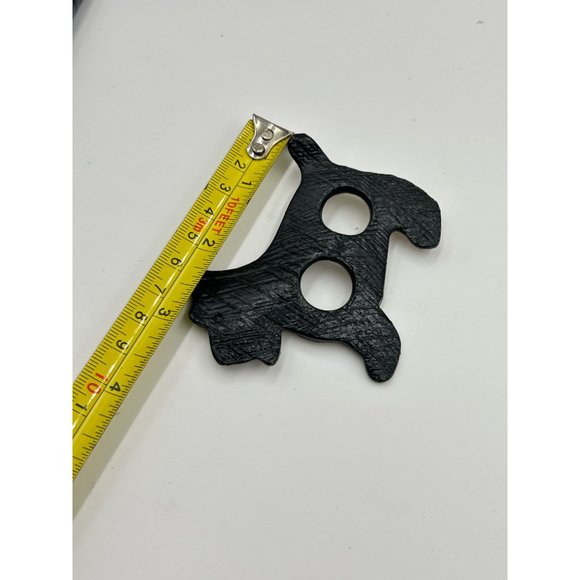 Strange Unusual Black Scottie Pin Brooch Large Size Dog Animal Figural Jewelry - Picture 5 of 5